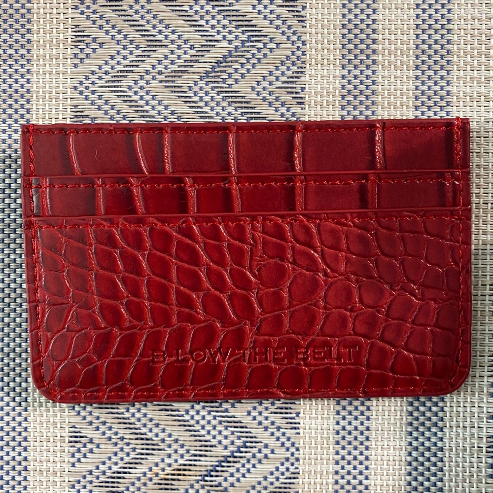 BRAND NEW B-Low The Belt Croc Card Case